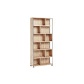 Moderne houten boekenkast met open vakken